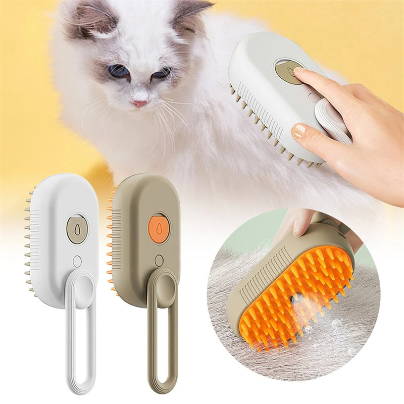 2-in-1 Electric Grooming Brush with Water Spray | For Cats & Dogs