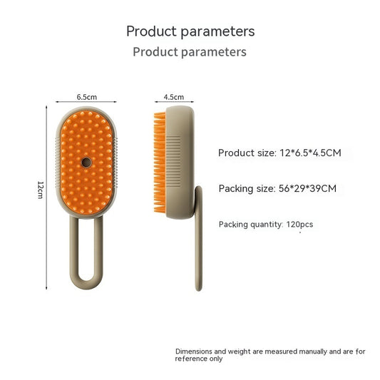 Electric Pet Brush – Milk Brown Set | For Cats & Dogs